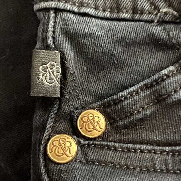 Rock & Republic Jeans Women’s Size 10 Kashmere Black Denim Skinny Stretch - Picture 6 of 7